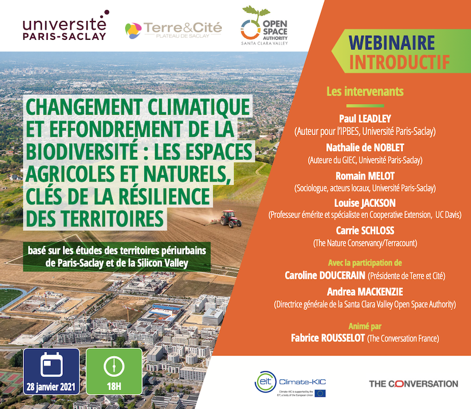 Webinaire franco-américain Agricultural and natural spaces